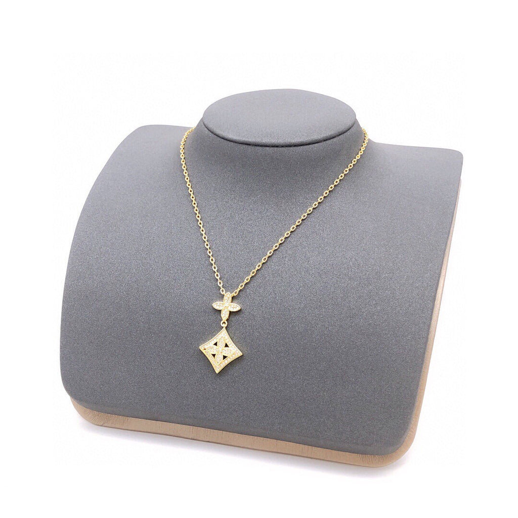 Louis Vuitton Monogram Crystal Accent Necklace - album image 8