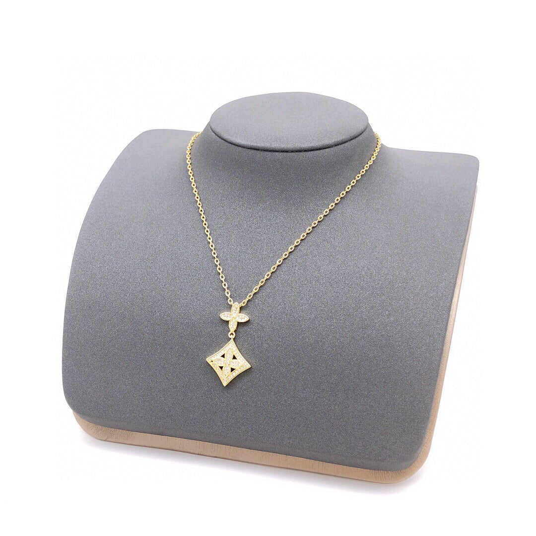 Louis Vuitton Monogram Crystal Accent Necklace - album image 8