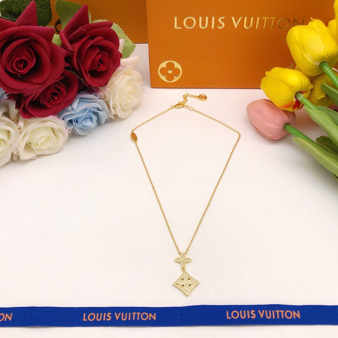 Louis Vuitton Monogram Crystal Accent Necklace - album image 4