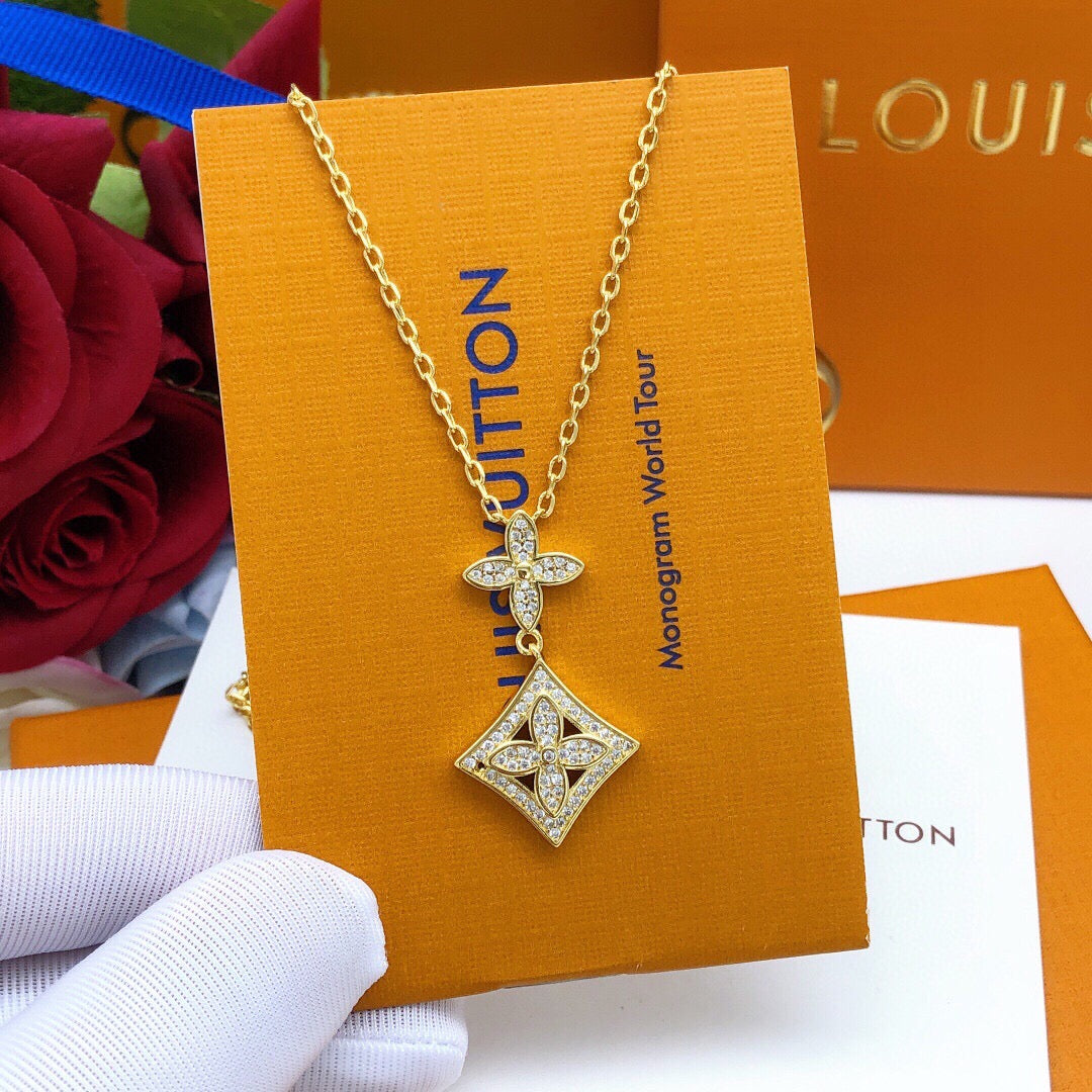 Louis Vuitton Monogram Crystal Accent Necklace - album image 3