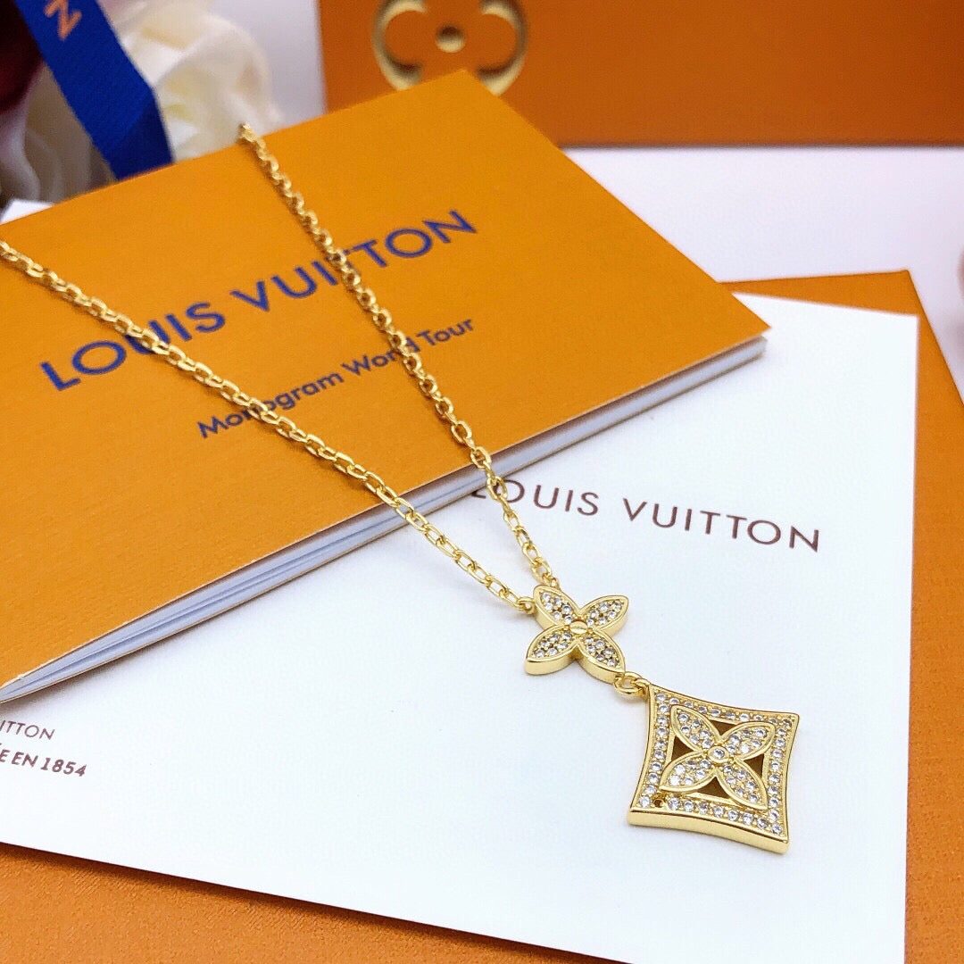 Louis Vuitton Monogram Crystal Accent Necklace - album image 1