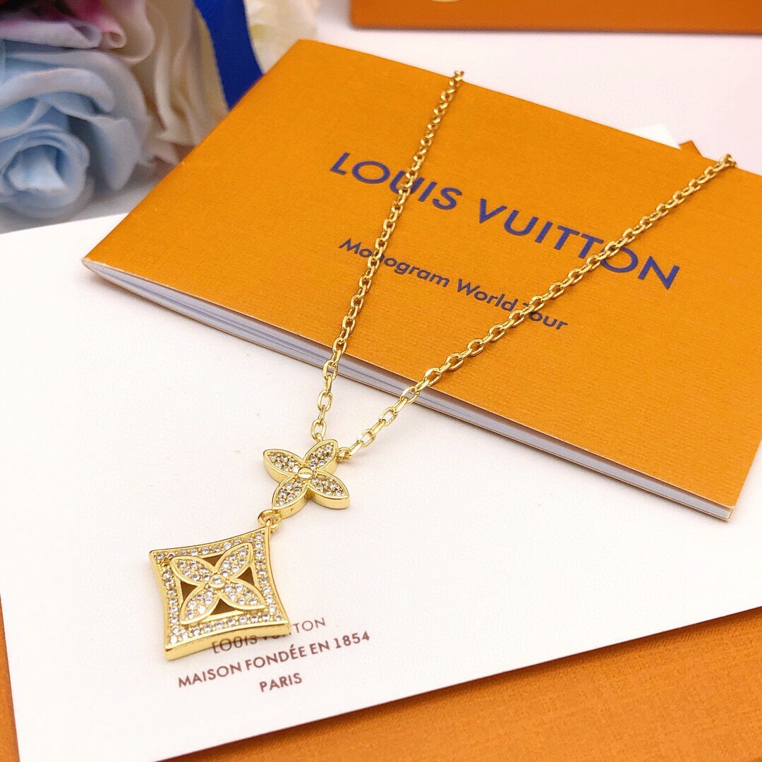 Louis Vuitton Monogram Crystal Accent Necklace - album image 2