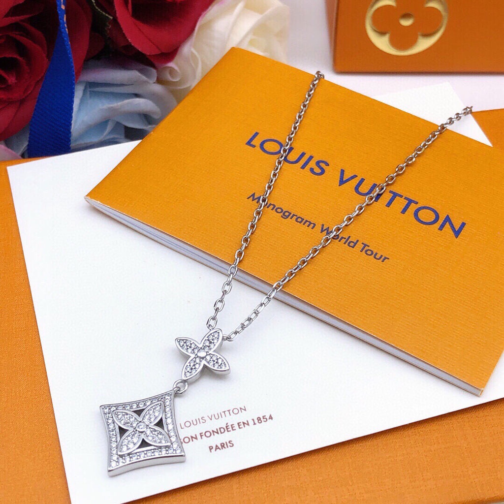Louis Vuitton Silver-Tone Monogram Necklace - album image 3