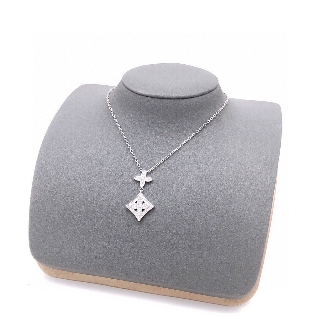 Louis Vuitton Silver-Tone Monogram Necklace - album image 6