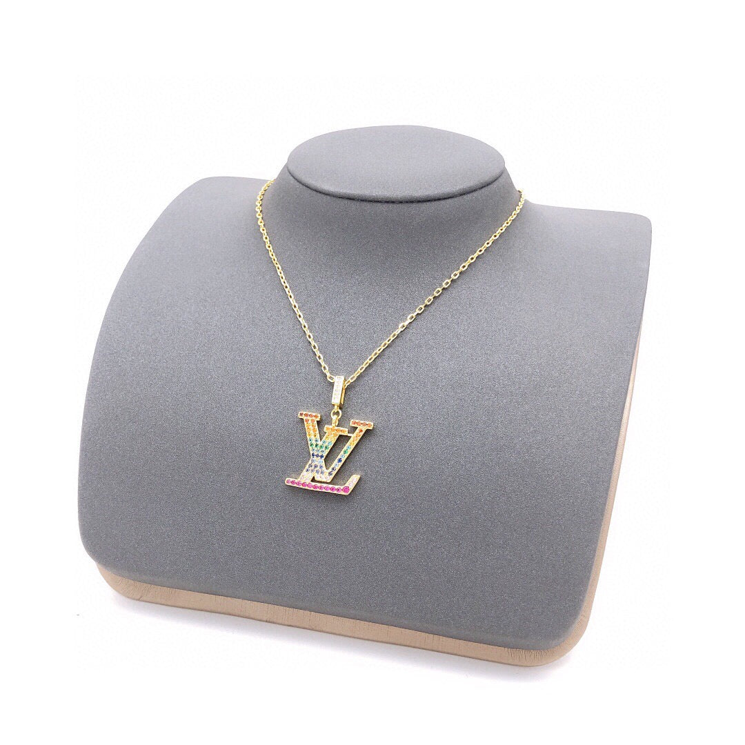 Louis Vuitton Multicolor Crystal Accent Necklace - album image 5