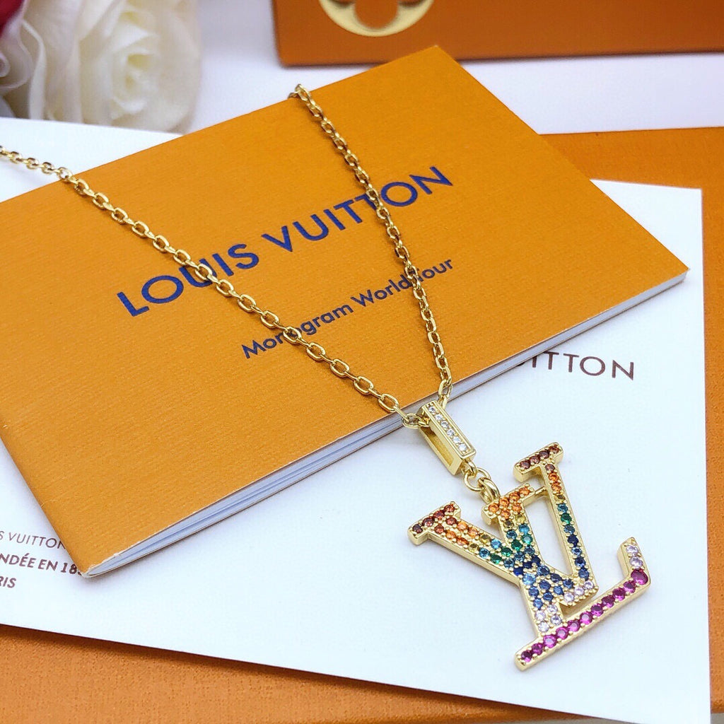 Louis Vuitton Multicolor Crystal Accent Necklace - album image 3
