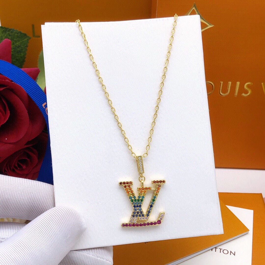 Louis Vuitton Multicolor Crystal Accent Necklace - album image 4