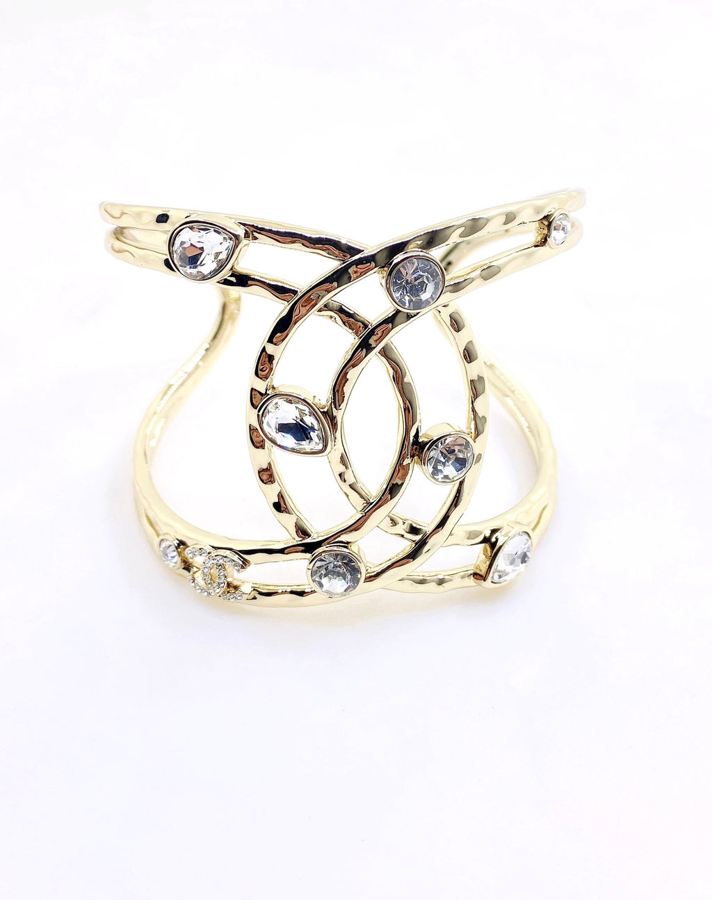 Chanel Gold-Tone Openwork CC Brooch - album image 1