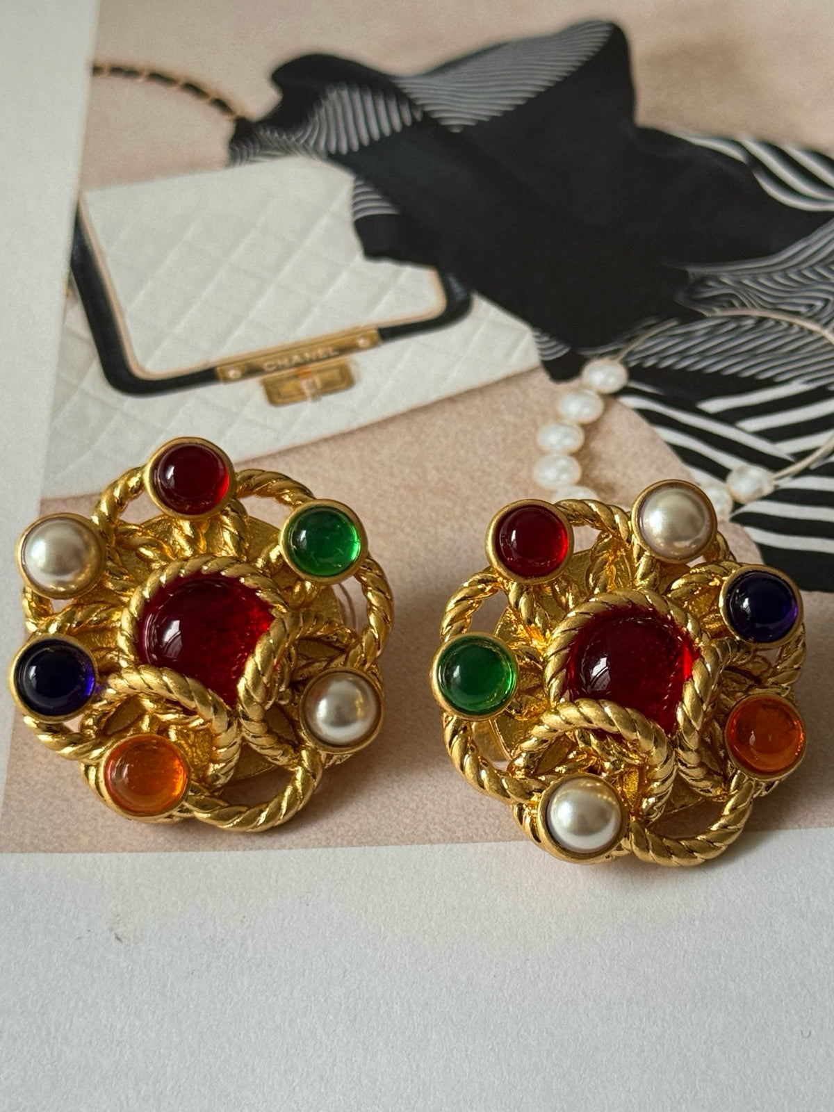 Chanel Openwork Twisted Earrings - album image 5