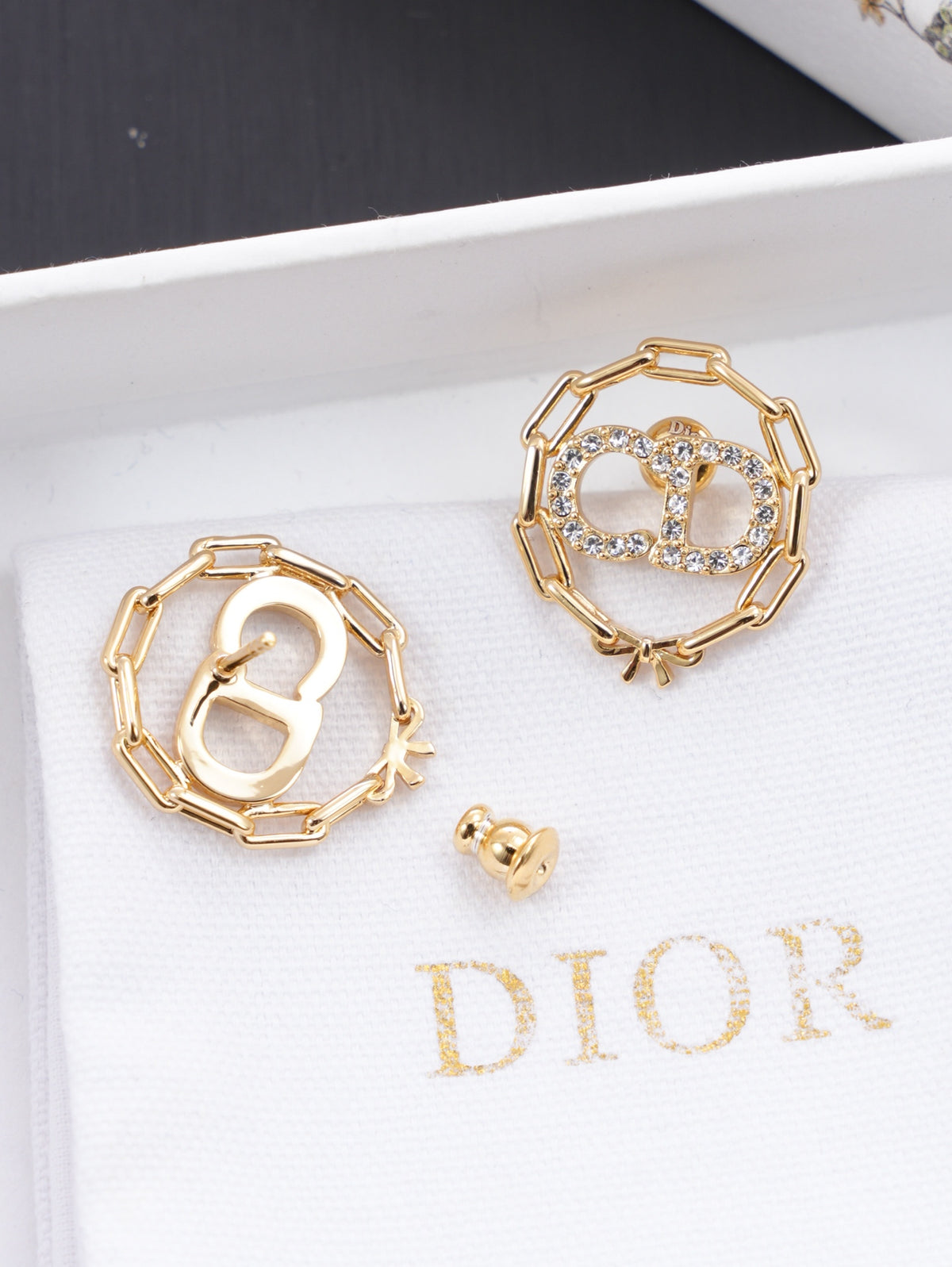 Dior Crystal Rose Stud Earrings - product image 1
