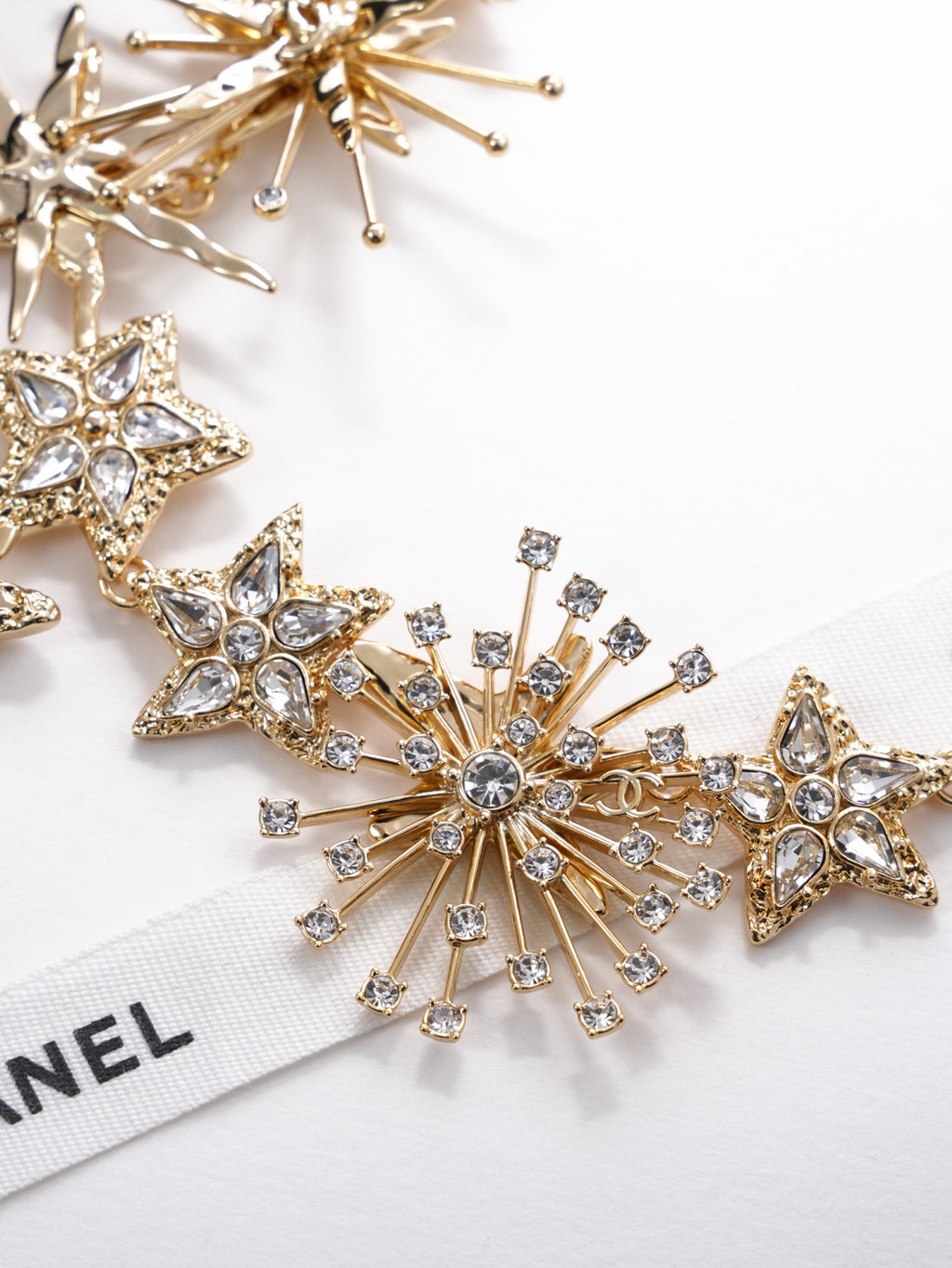 Chanel Gold-Tone Starburst Necklace - album image 2