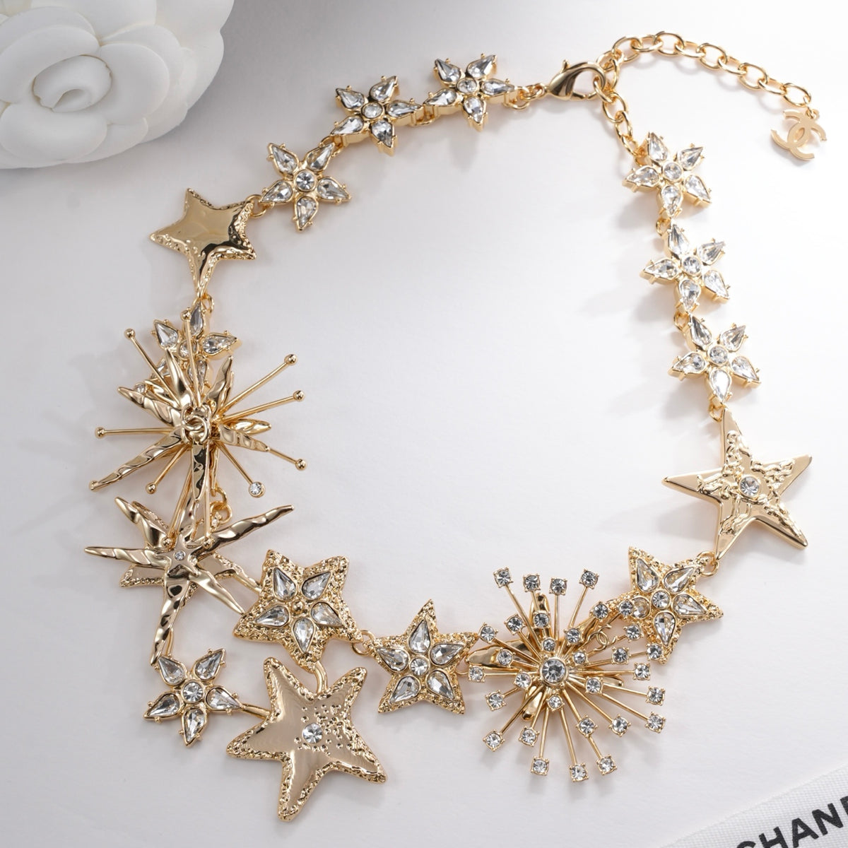 Chanel Gold-Tone Starburst Necklace - album image 1