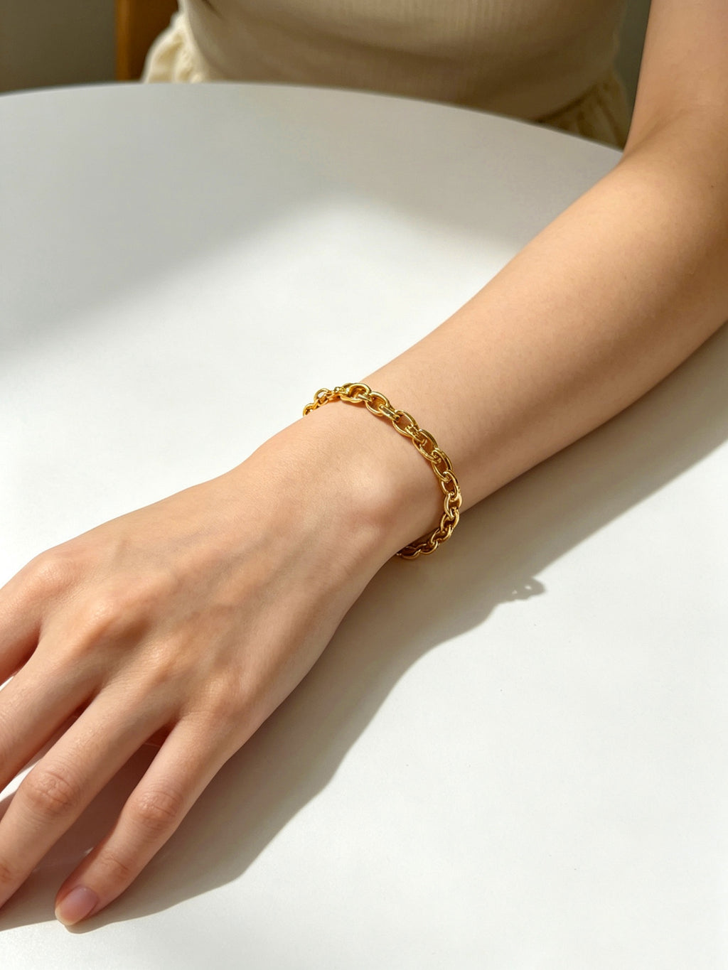 Chrome Hearts Gold-Tone Continuous Link Bracelet - album image 9