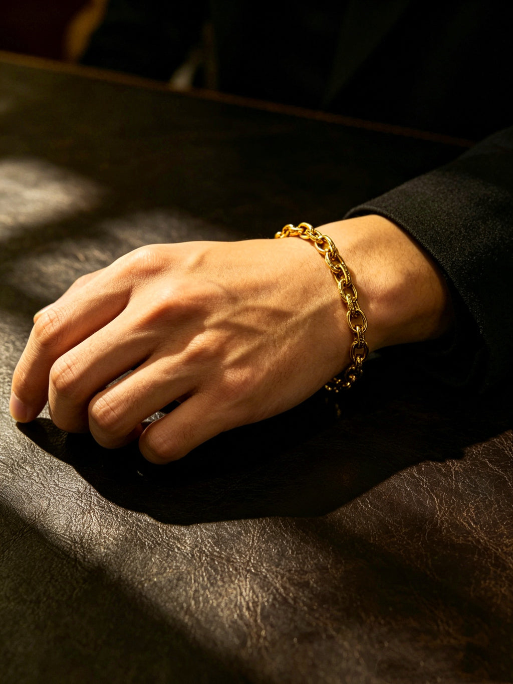 Chrome Hearts Gold-Tone Continuous Link Bracelet - album image 8