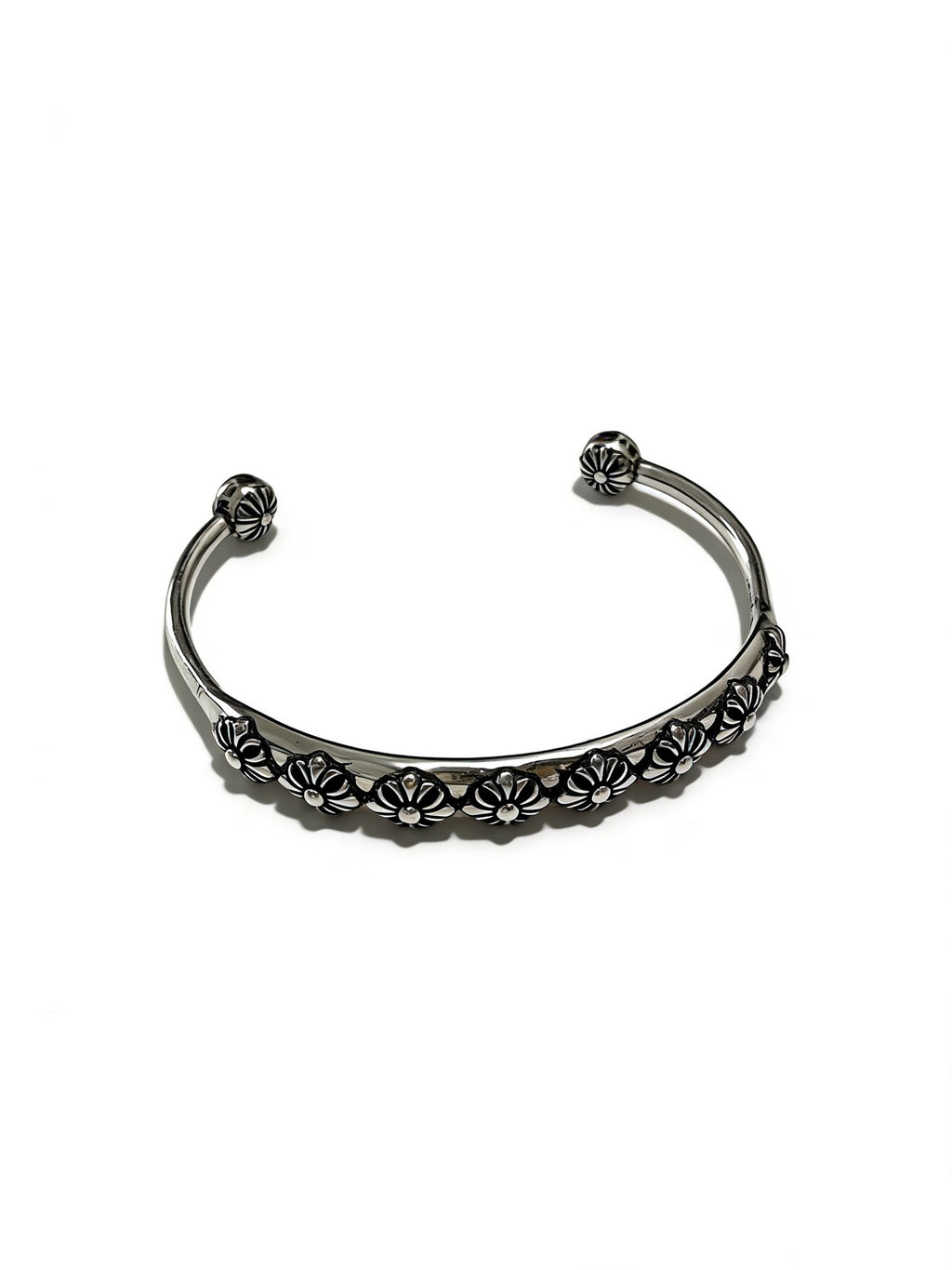 Chrome Hearts Dark Patterned Ball End Cuff - album image 1