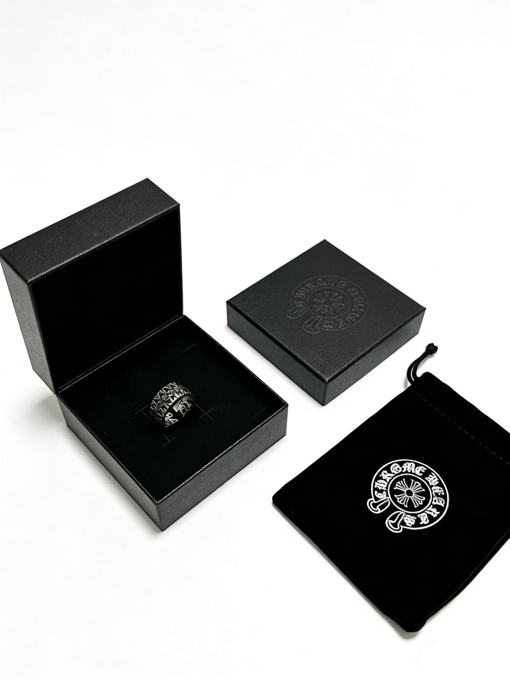 Chrome Hearts Adjustable Open Silver-Tone Ring - album image 2