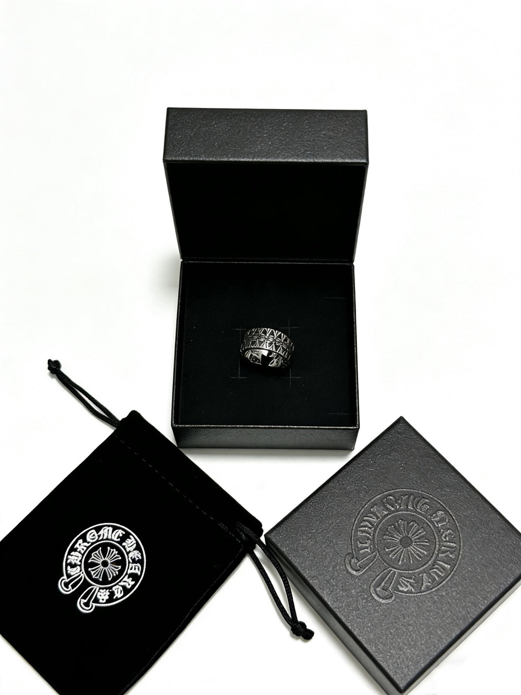 Chrome Hearts Adjustable Open Silver-Tone Ring - album image 4