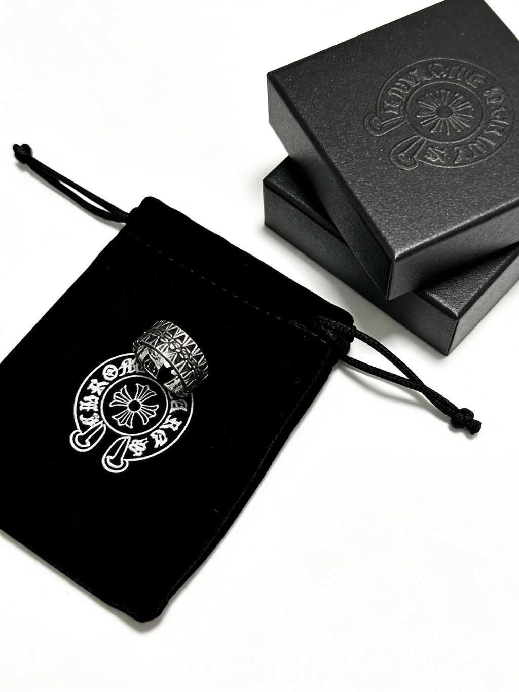 Chrome Hearts Adjustable Open Silver-Tone Ring - album image 5