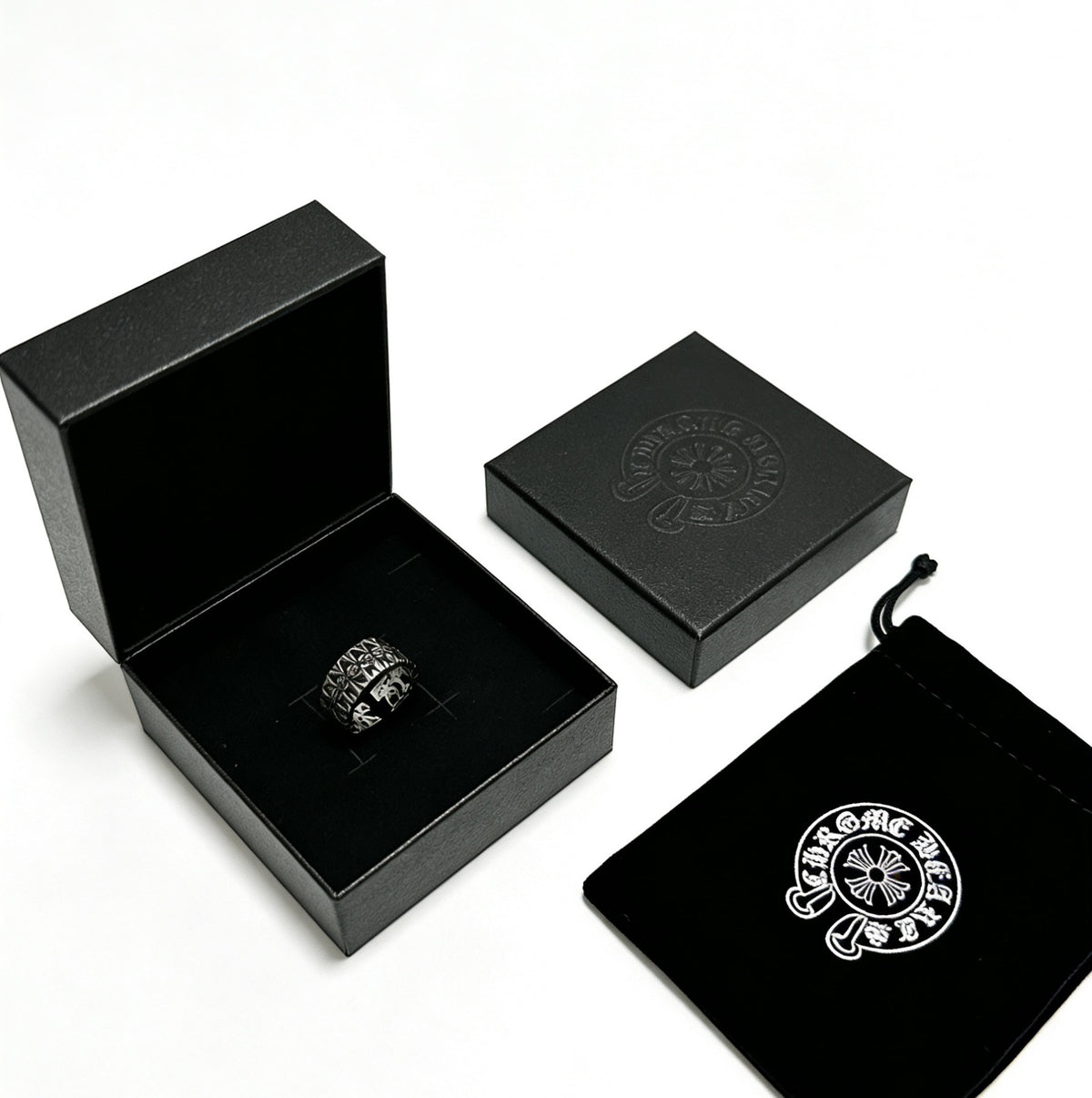 Chrome Hearts Adjustable Open Silver-Tone Ring - album image 8