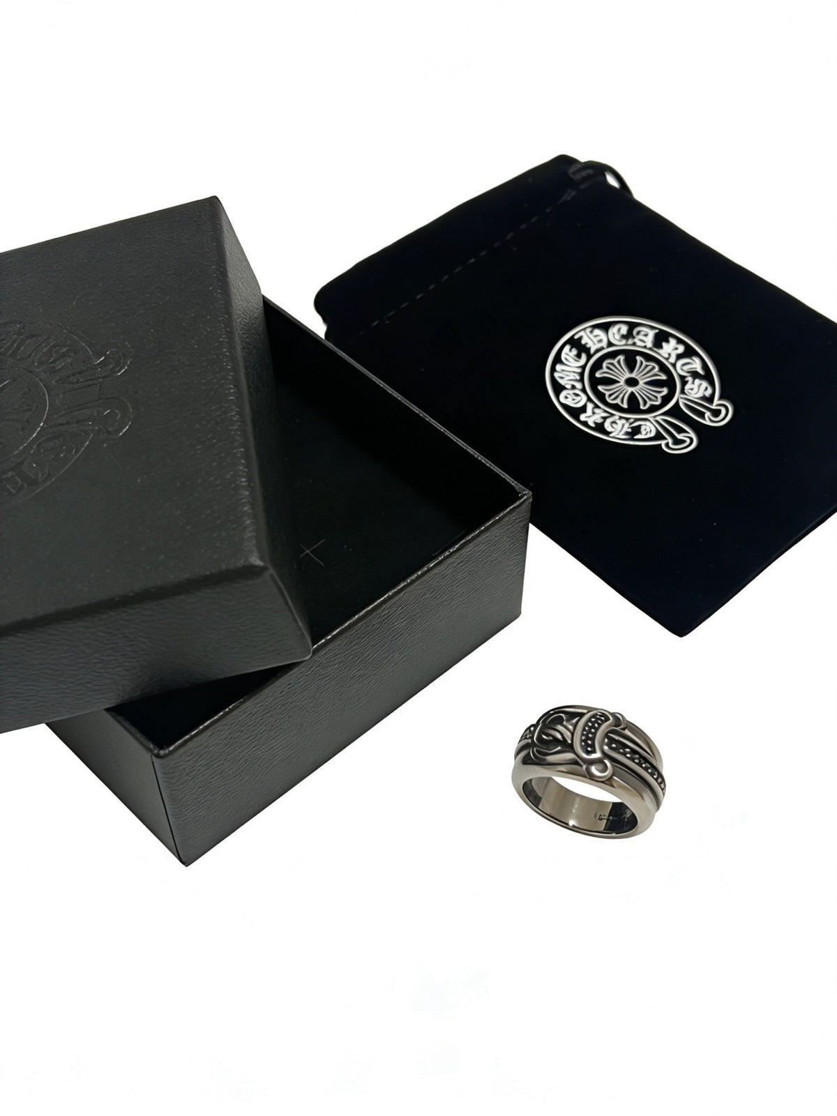 Chrome Hearts Curved Relief Wide Ring - album image 4