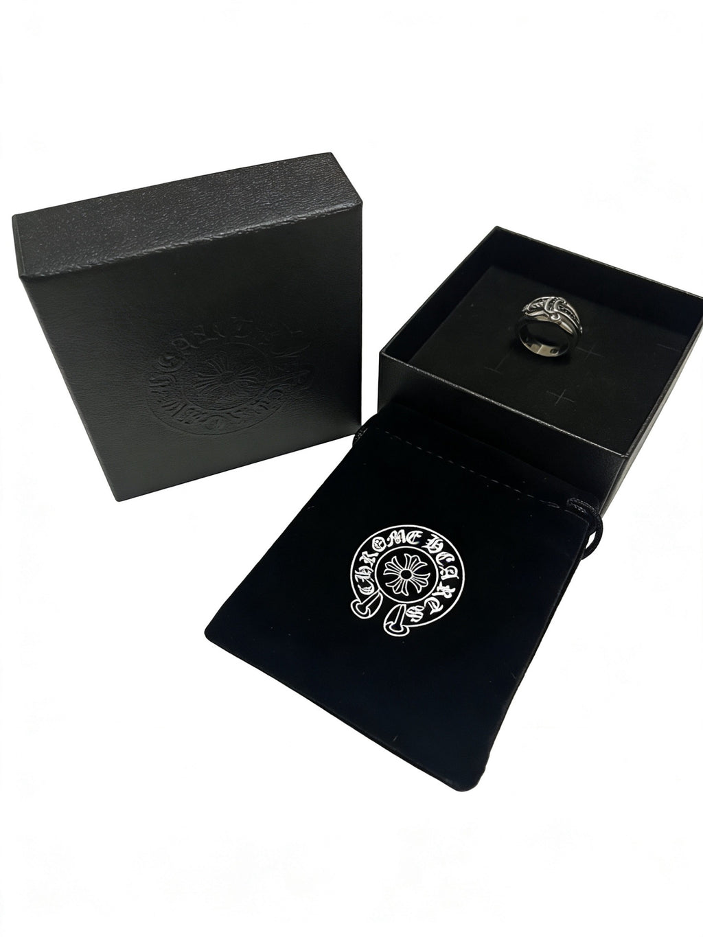 Chrome Hearts Curved Relief Wide Ring - album image 6