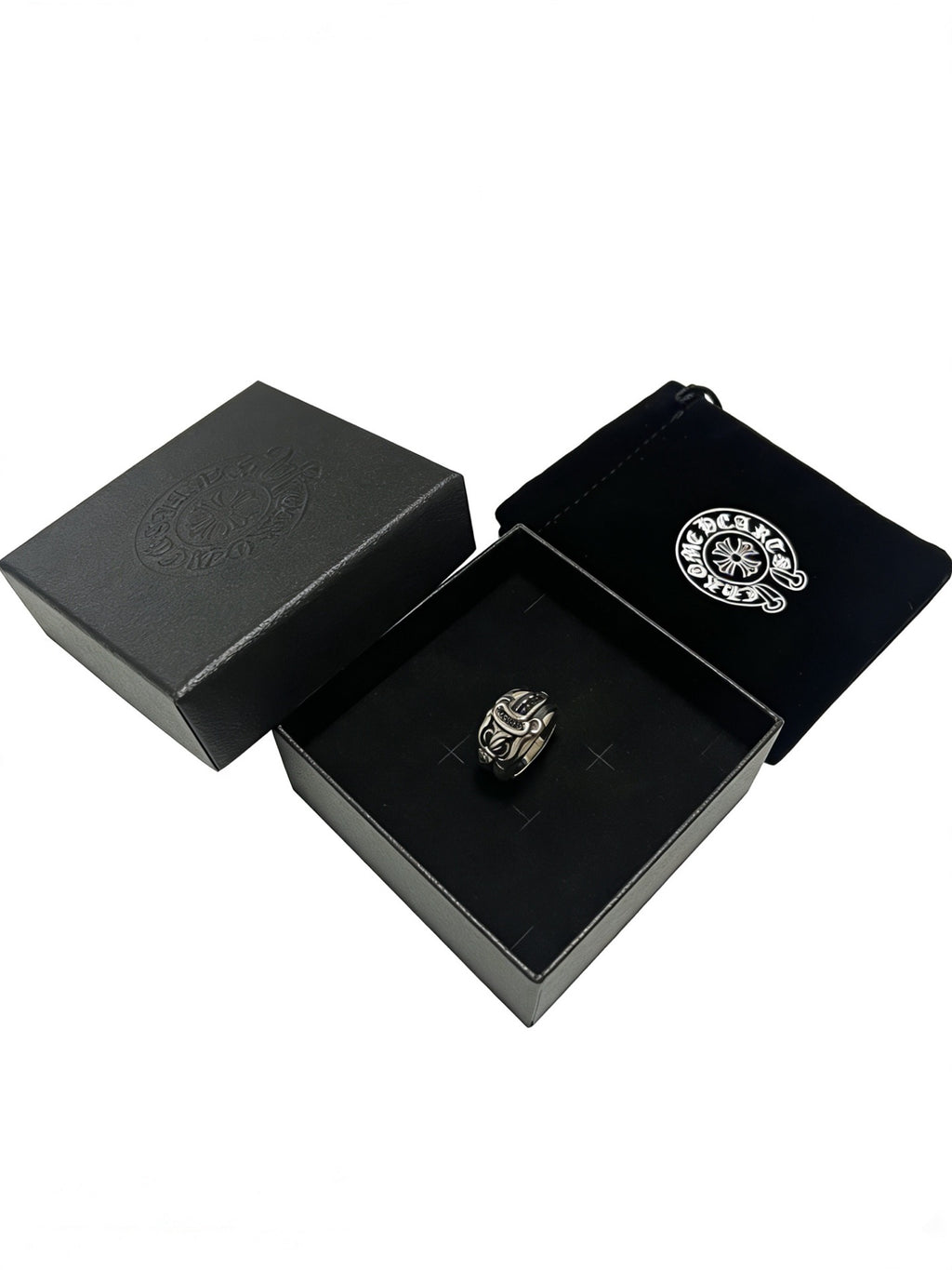 Chrome Hearts Curved Relief Wide Ring - album image 8
