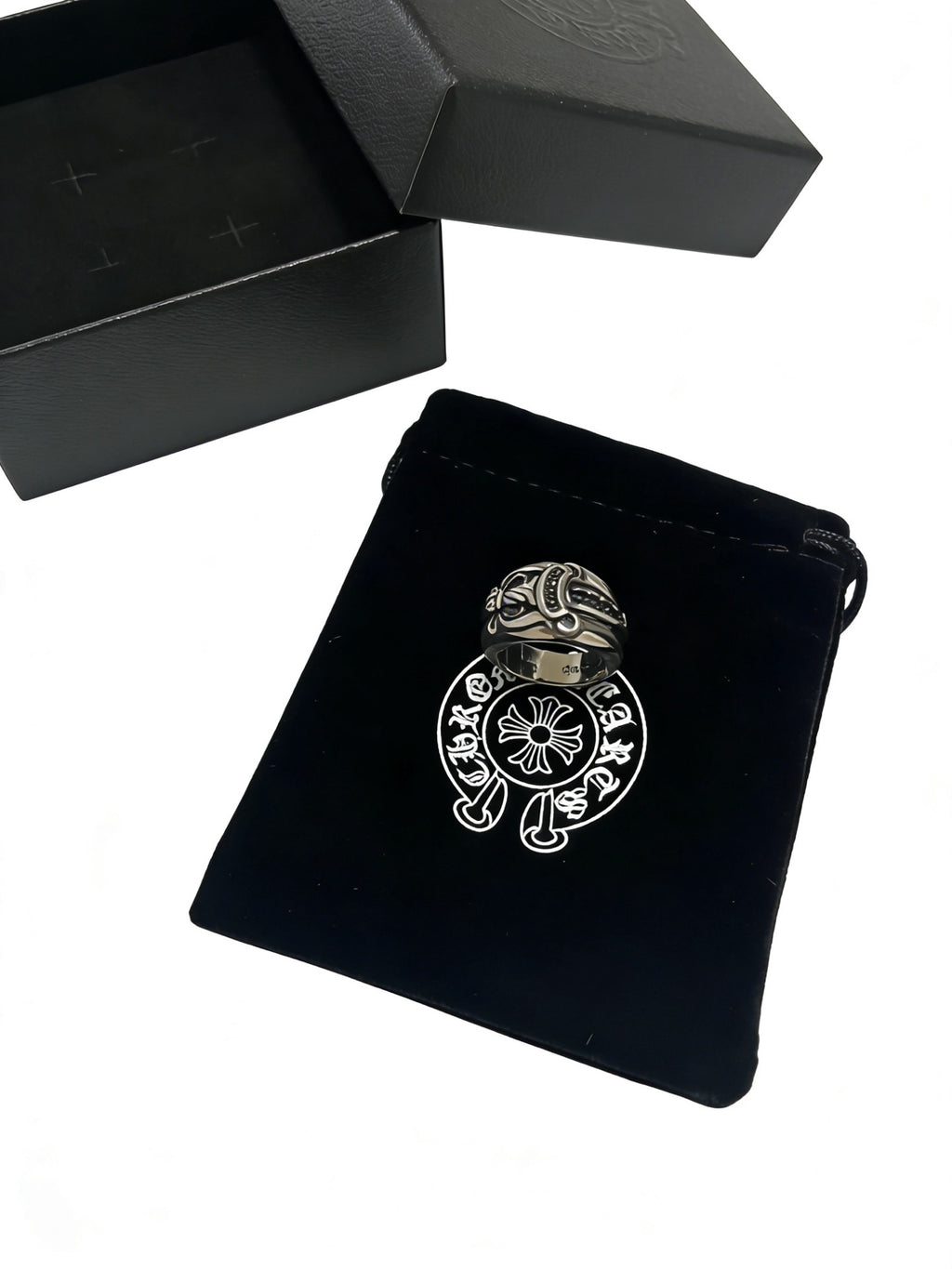 Chrome Hearts Curved Relief Wide Ring - album image 5