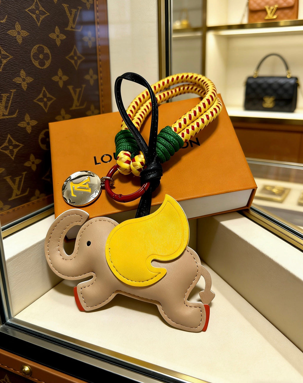 Louis Vuitton Tan and Yellow Horse Keychain - album image 4
