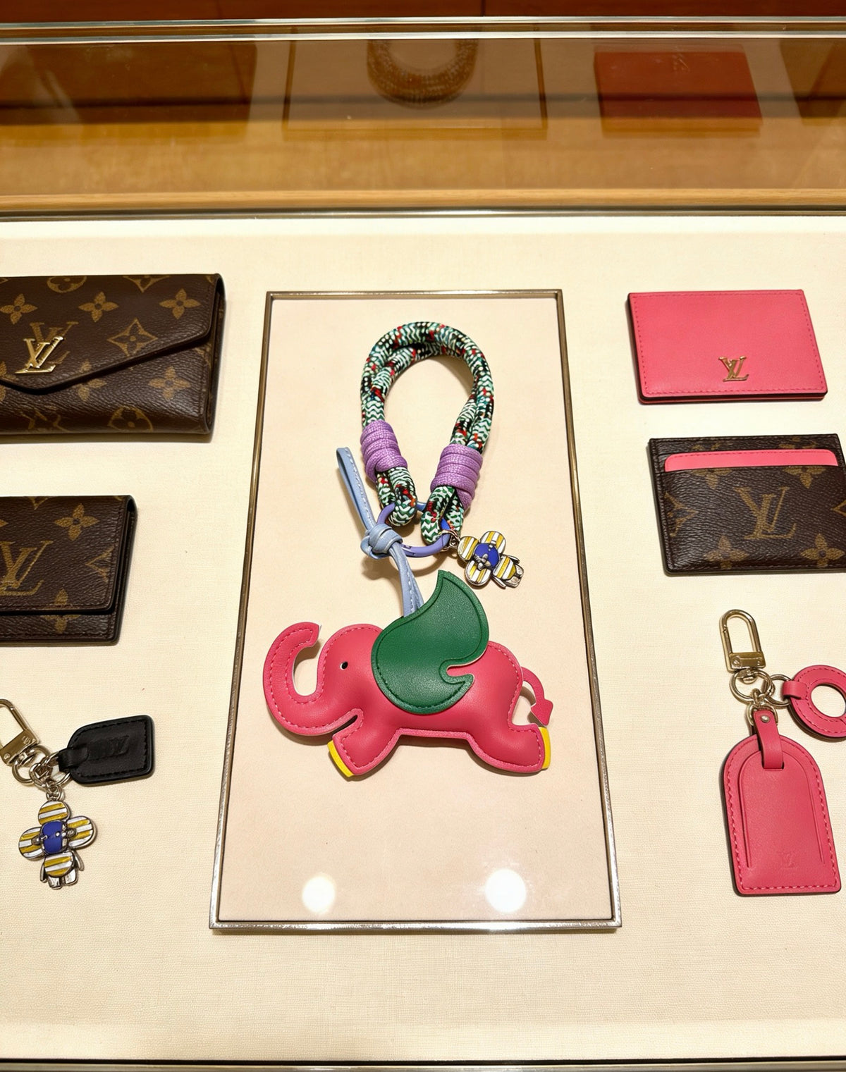 Louis Vuitton Pink and Green Horse Keychain - album image 4