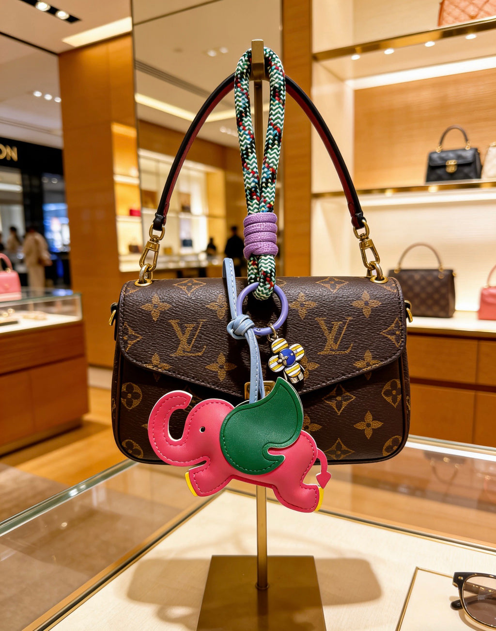 Louis Vuitton Pink and Green Horse Keychain - album image 5