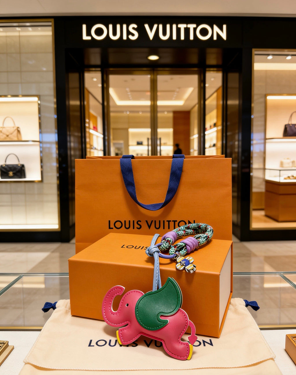 Louis Vuitton Pink and Green Horse Keychain - album image 6
