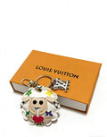 Louis Vuitton White Character Keychain with Floral Details - album image 1
