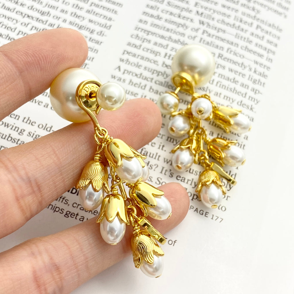 Dior Tribales Grape-Cluster Pearl-Look Earrings - product image 7
