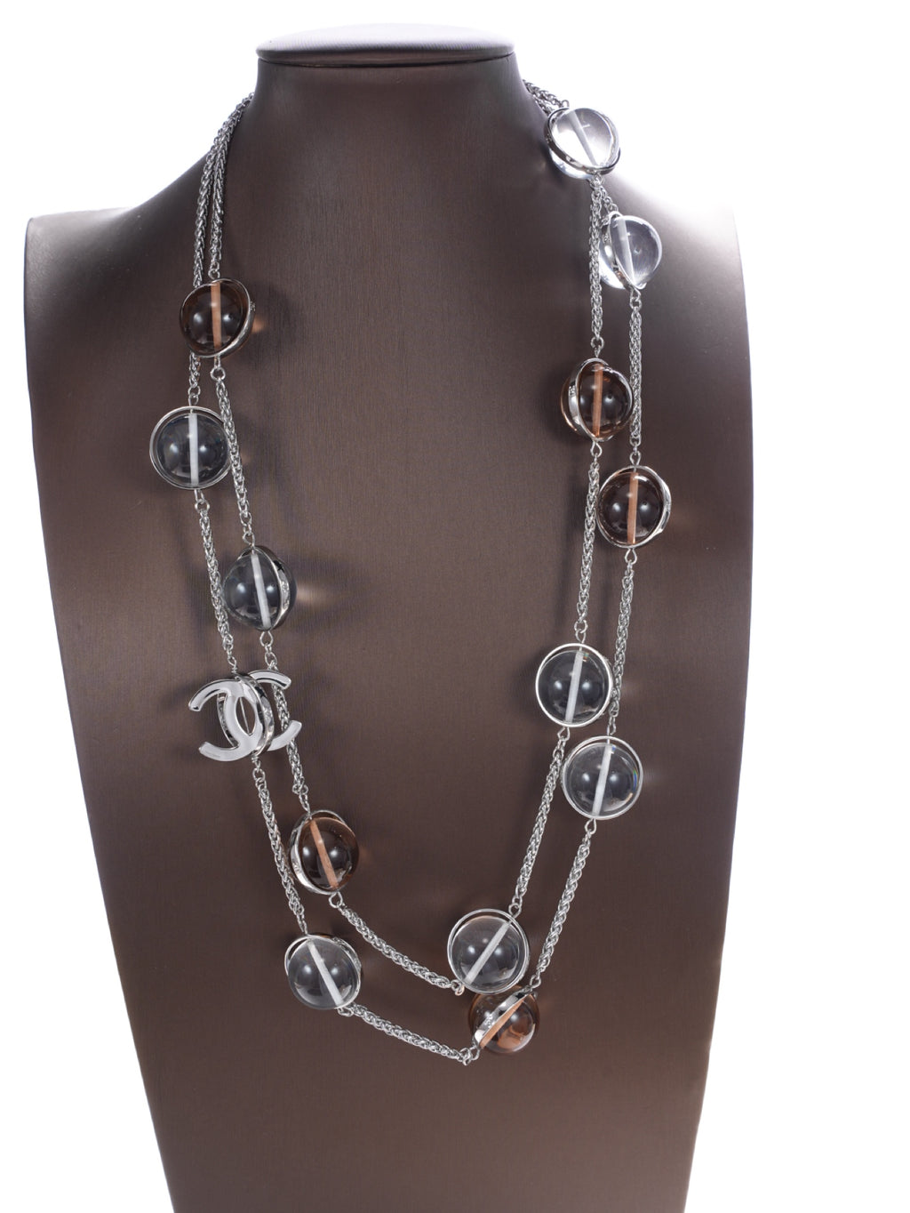 Chanel Silver-Tone Oval Link Necklace - album image 5