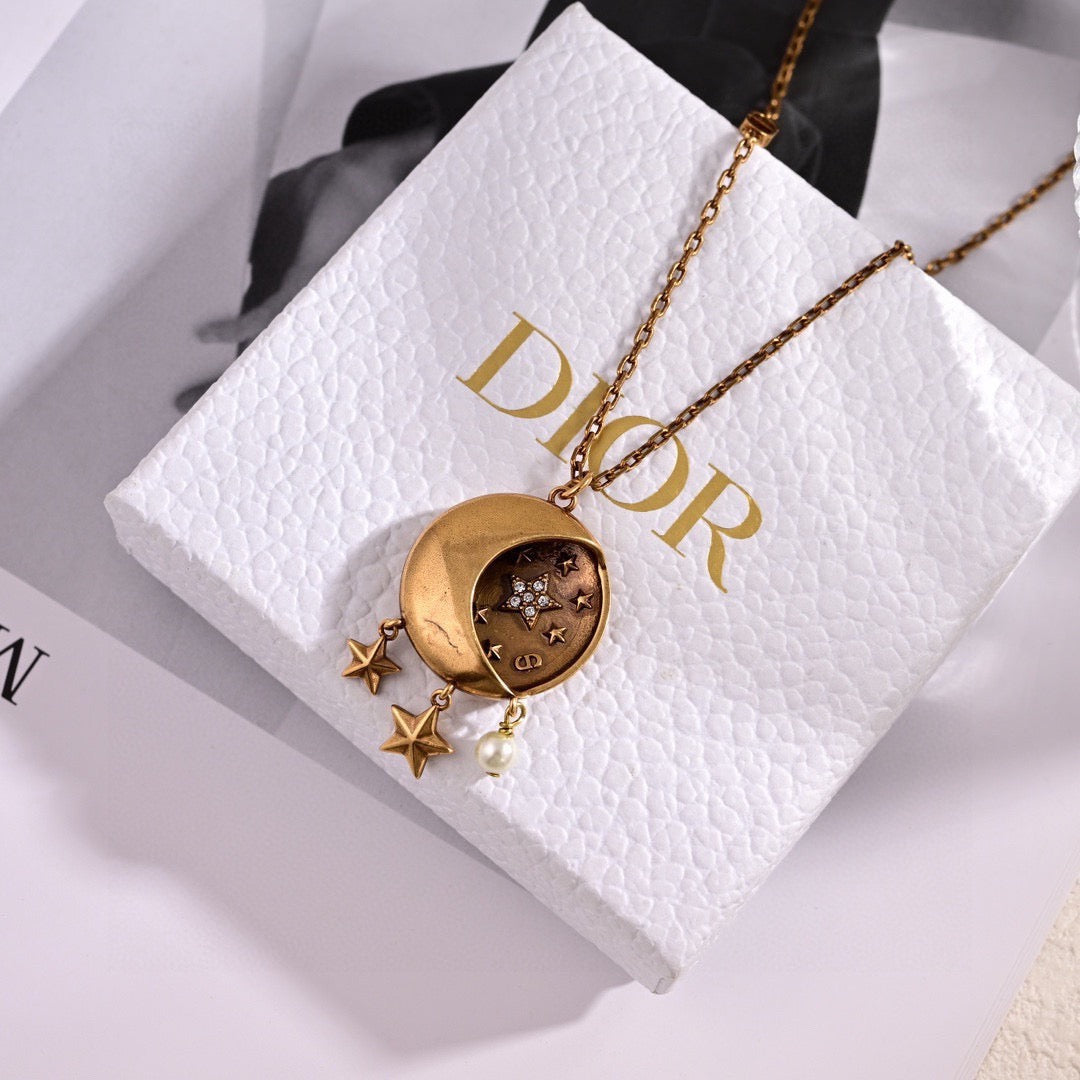 Dior Letter and Round Medallion Necklace - product image 1