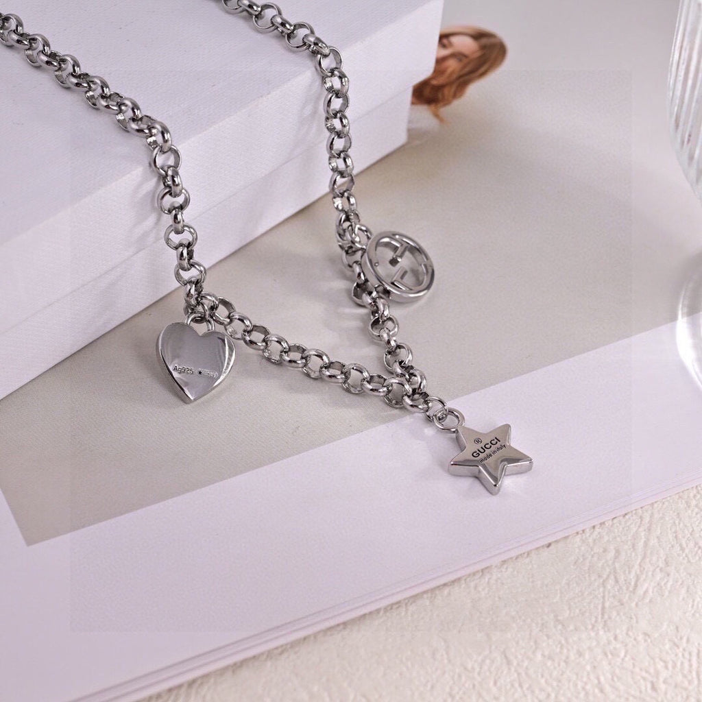 Gucci Silver-Tone Textured Chain Jewelry Options - album image 4