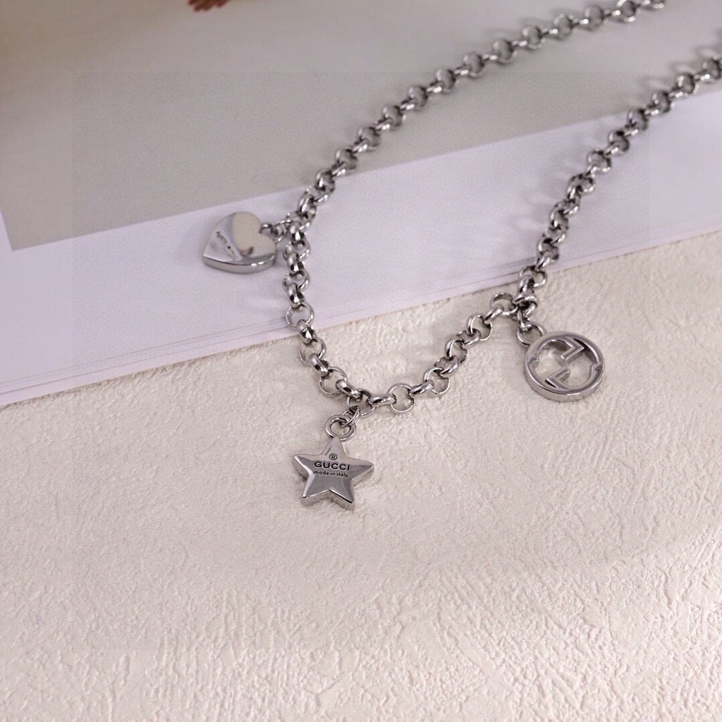 Gucci Silver-Tone Textured Chain Jewelry Options - album image 5