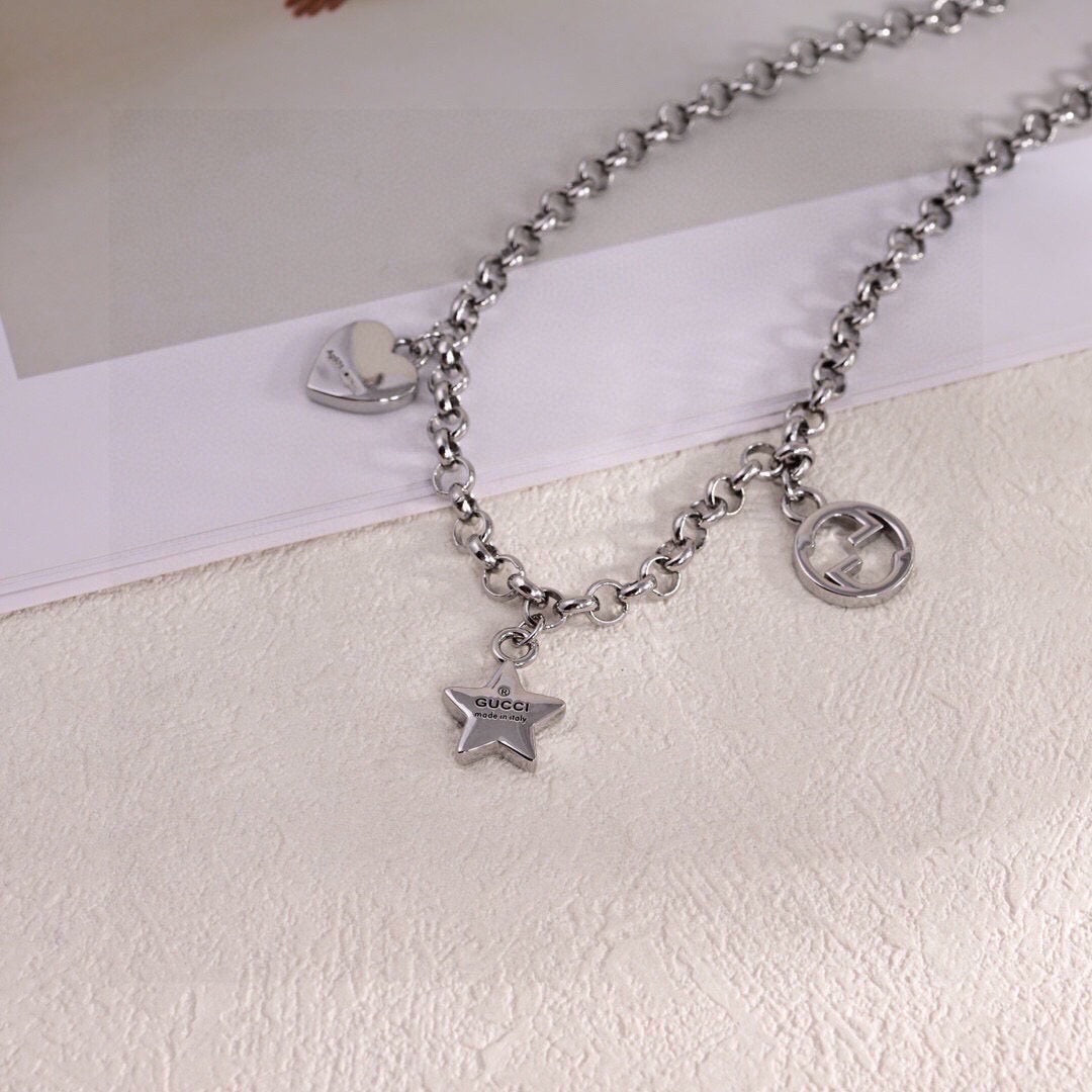 Gucci Silver-Tone Textured Chain Jewelry Options - album image 5