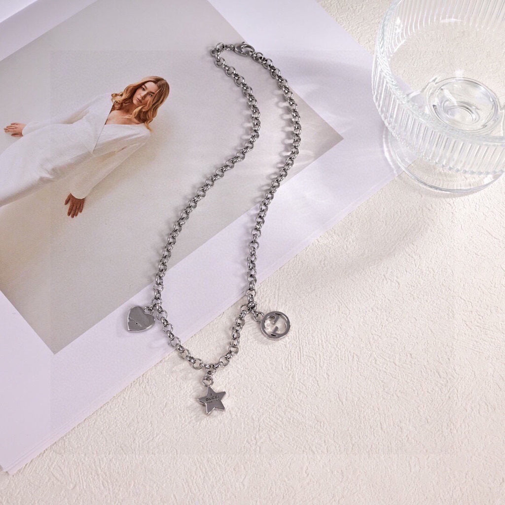 Gucci Silver-Tone Textured Chain Jewelry Options - album image 6