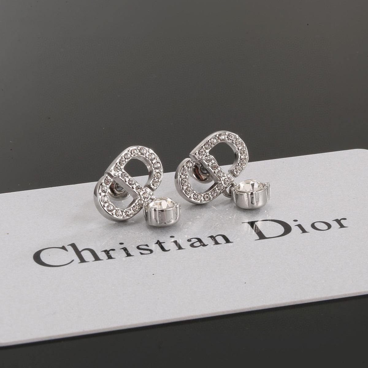 Dior Vintage-Style CD Stud Earrings - product image 5