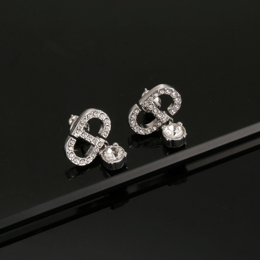 Dior Vintage-Style CD Stud Earrings - product image 4