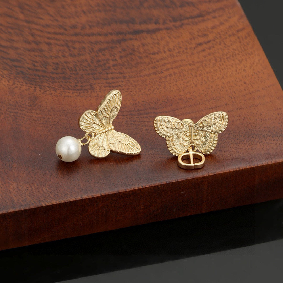 Dior Asymmetric Butterfly Earrings - product image 9