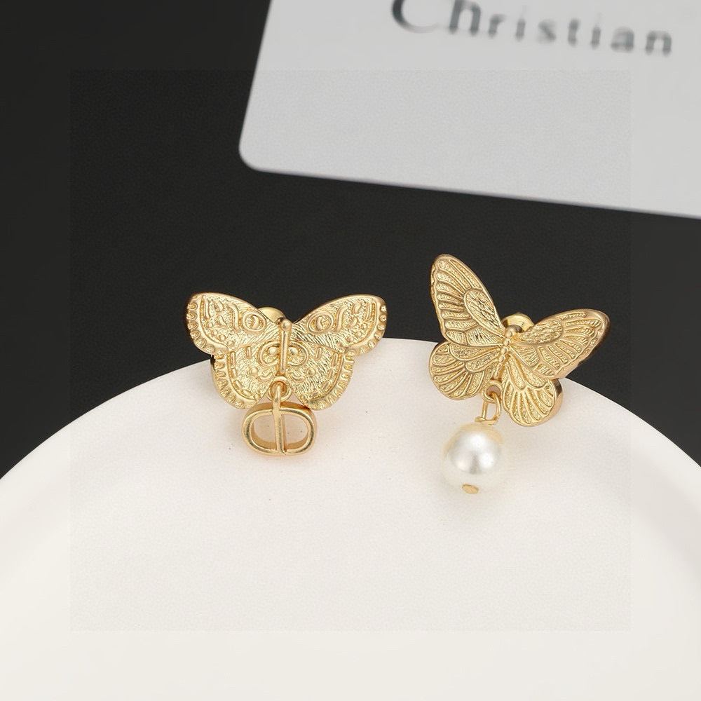 Dior Asymmetric Butterfly Earrings - product image 7
