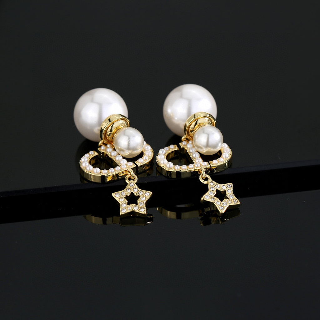 Dior CD Pearl-Look Stud Earrings - product image 3