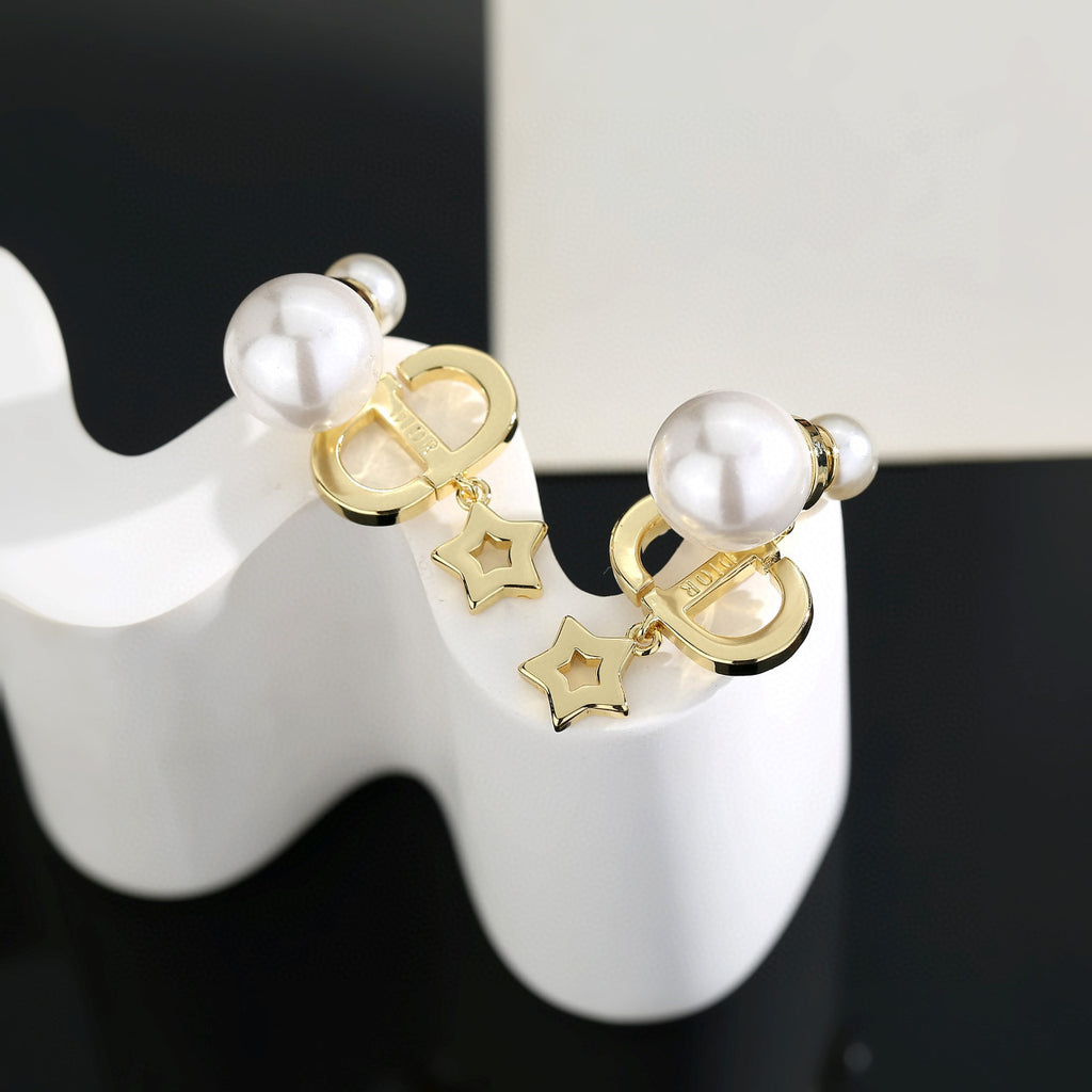 Dior CD Pearl-Look Stud Earrings - product image 6