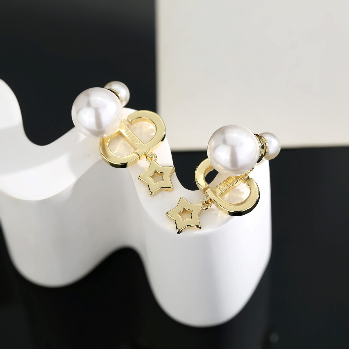 Dior CD Pearl-Look Stud Earrings - product image 6