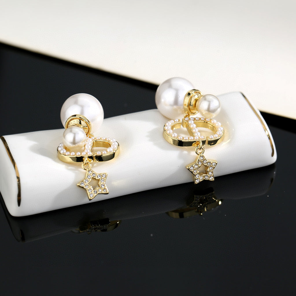 Dior CD Pearl-Look Stud Earrings - product image 5