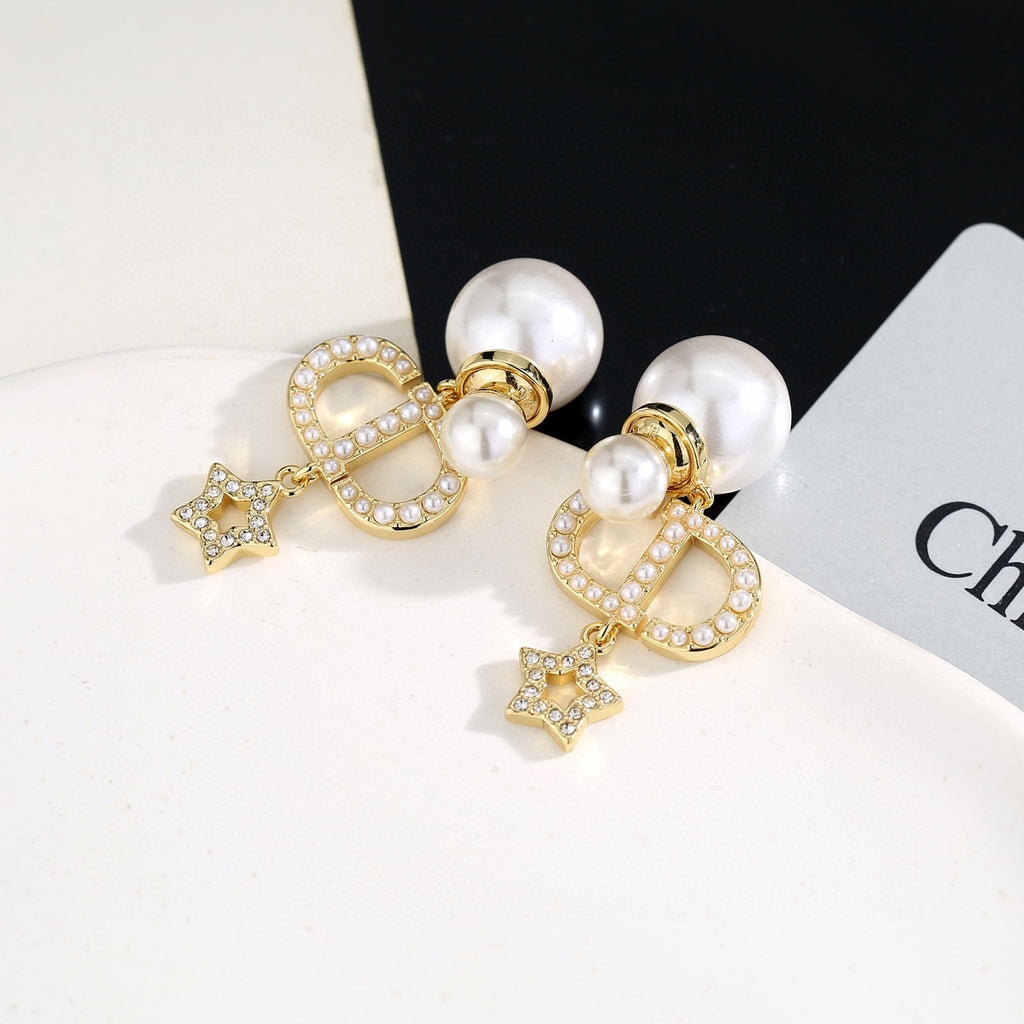 Dior CD Pearl-Look Stud Earrings - product image 2