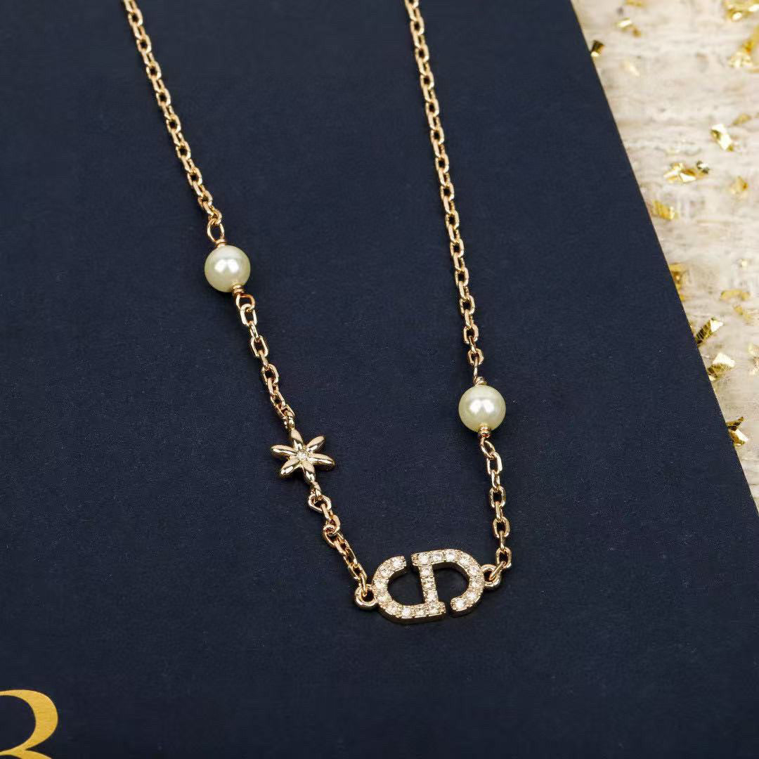 Dior CD Pearl-Look Pendant Necklace - product image 6