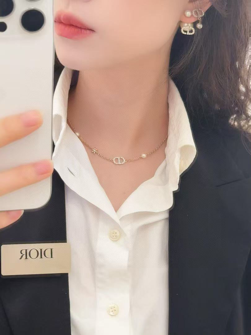 Dior CD Pearl-Look Pendant Necklace - product image 5
